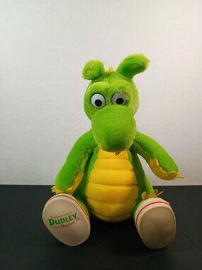 RARE DUDLEY THE DRAGON 1994 PLUSH STUFFED ANIMAL VINTAGE 90s DRAGON TALES 